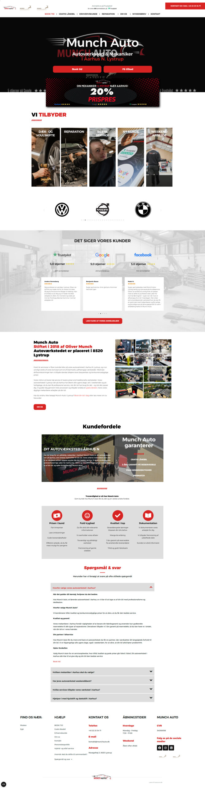 Munch auto - hjemmeside